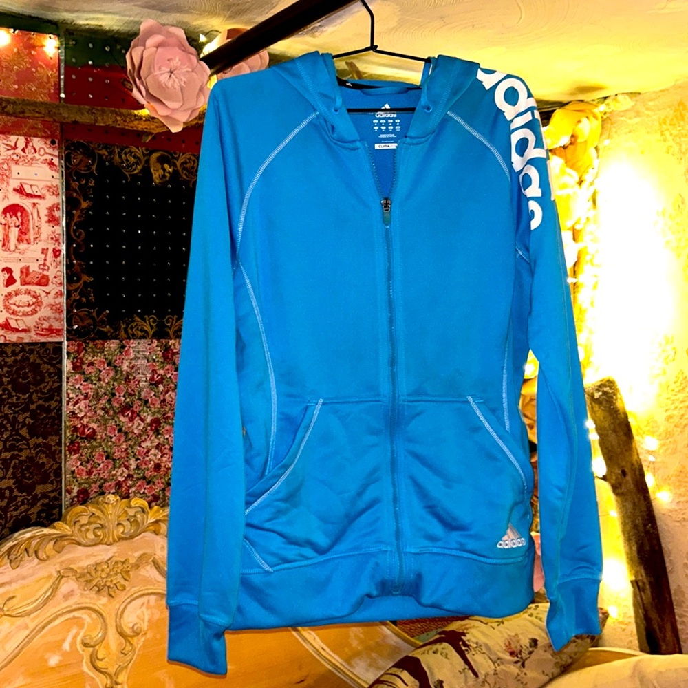 Adidas lightweightght Zip up Hoodie
